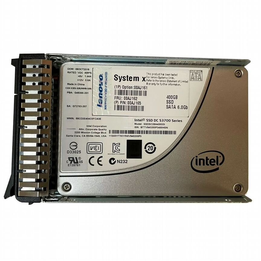 [S3700] Жесткий Диск Intel Ssdsc2ba400g3i 400gb 2.5" Ssd S3700