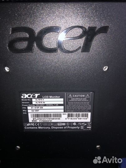 Монитор Acer 19