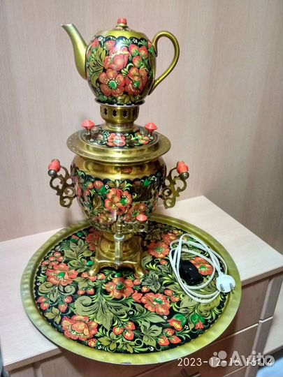 Самовар электрический расписной