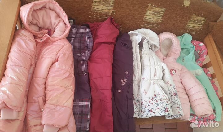 Зимний костюм, куртки для девочки 104 пакетом