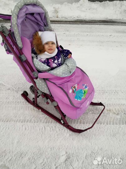 Коляска санки