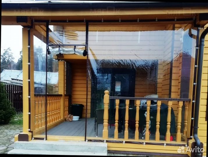 Мягкое стекло с гарантией для беседки, террасы, ве