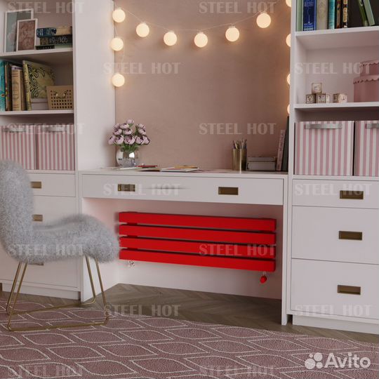 Горизонтальный трубчатый радиатор отопления