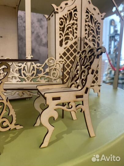 Кукольный домик для барби с мебелью