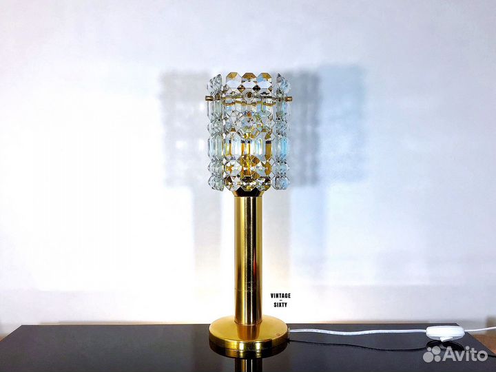 Светильник настольный ночник хрустальный СССР