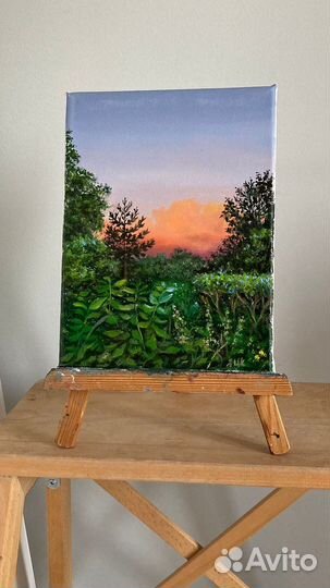 Картина маслом на холсте пейзаж