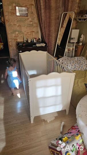 Детская кроватка икея хенсвик