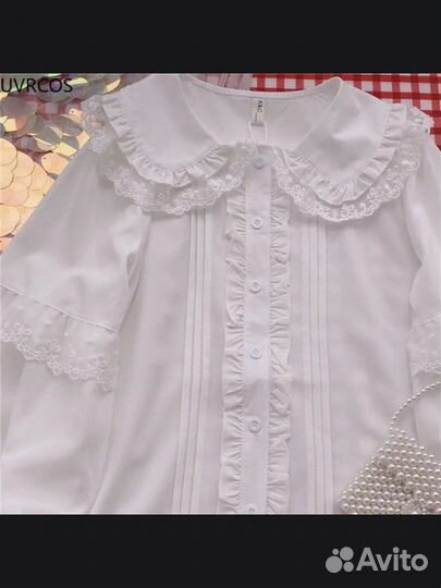 Блузка Лолита белая