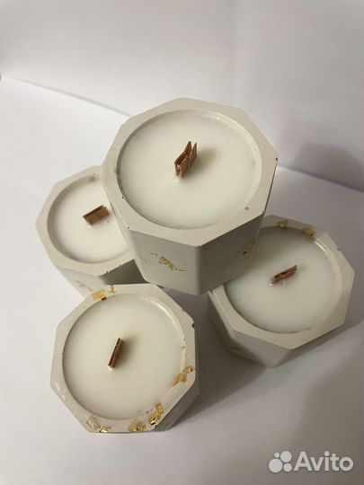 Свечи ароматические из кокосового воска