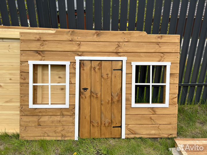 Детский деревянный домик для дачи