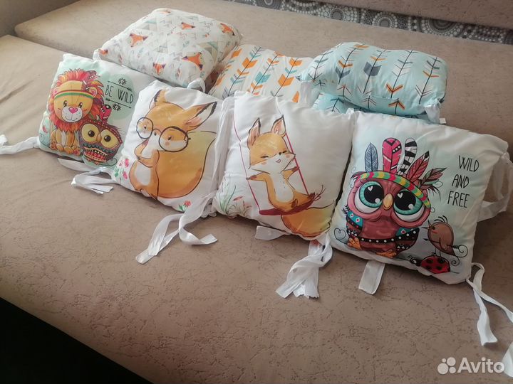 Бортики в детскую кроватку