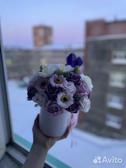 Букет цветов из мыла