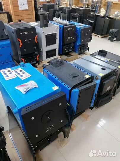 Твердотопливный котел новый