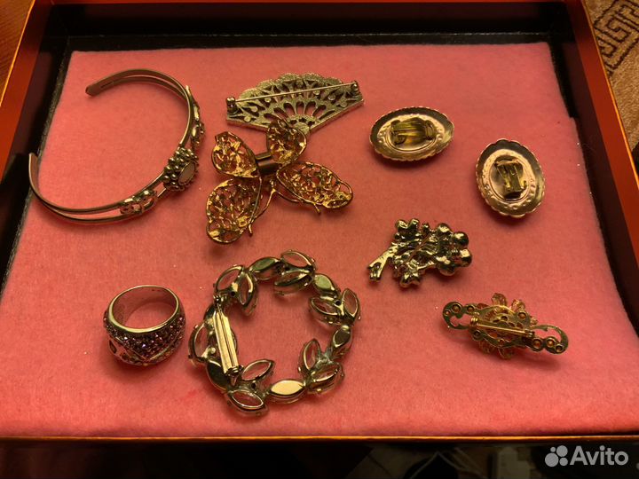 Брошь винтажная чехия,сша 50-60 годы