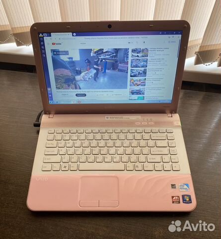 Розовый красивый Sony Vaio / отл сост объявление продам