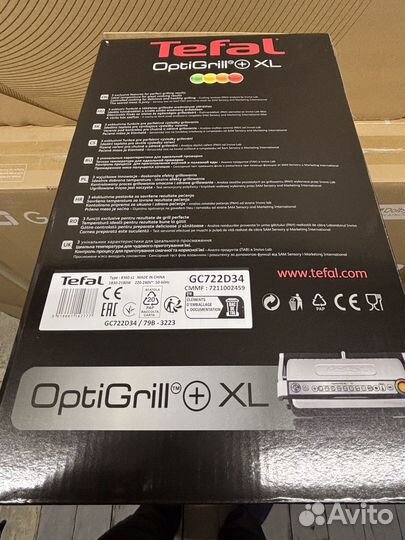 Электрогриль tefal optigrill xl