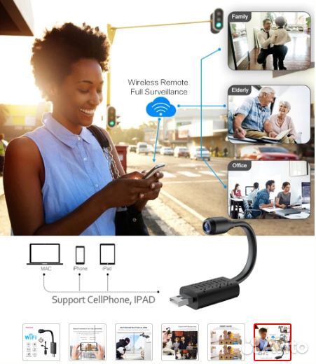 USB Wifi IP Мини камера U21 для онлайн наблюдения