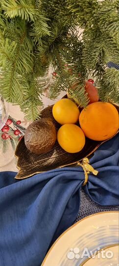 Блюдо лист винтаж