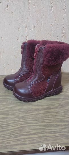 Зимние сапожки для девочки 22 kotofey