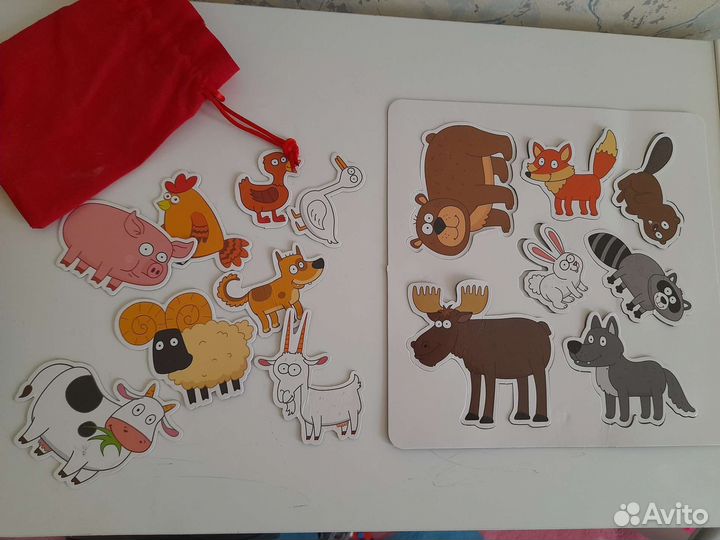 Магнитная книга Синий трактор