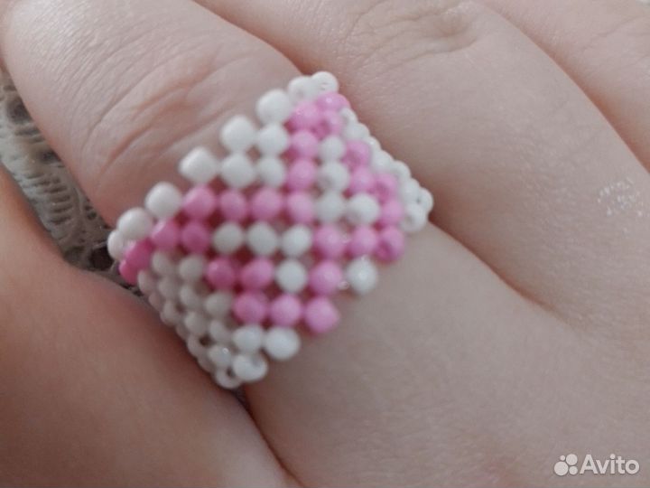 Кольцо из бисера
