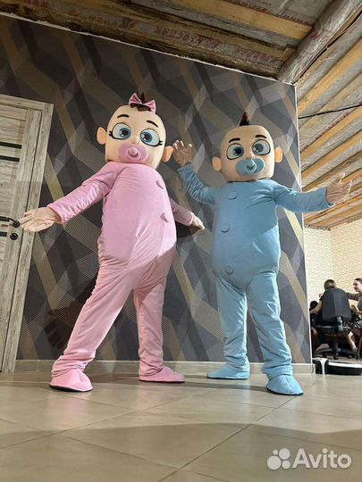 Ростовая кукла. Белый мишка. Панда. Пупсы