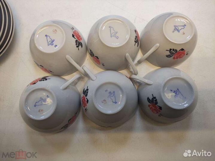 Чайные пары дулево набор 6 пар