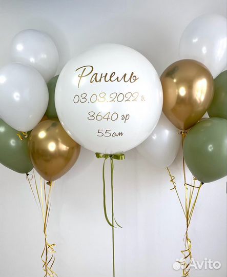 Воздушные шары (геливые) на выписку с роддома