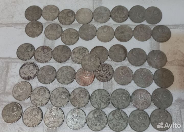 Первый Юбилен Рубль СССР,1965 г.Монеты 20,30Победы