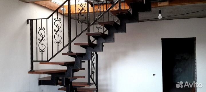 Металлокаркас для лестницы 