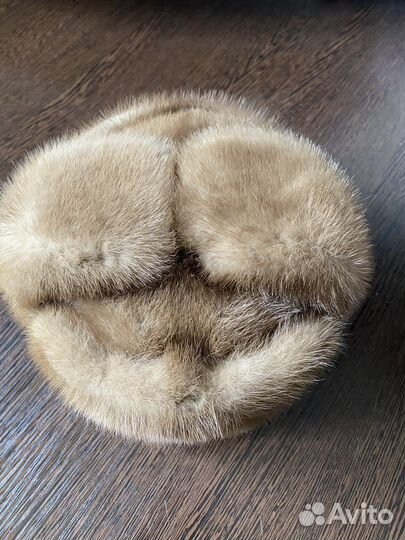 Мужская шапка-обманка,норка