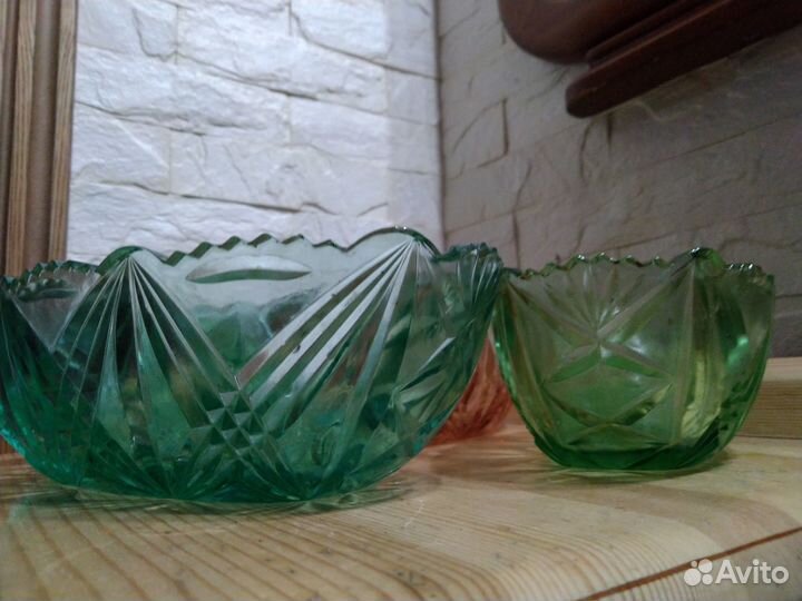 Цветной хрусталь ссср(4шт)