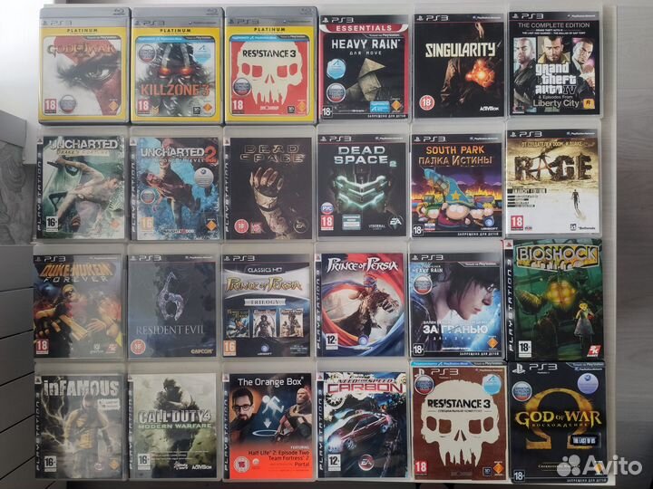 Диски Sony Playstation 3/2/PSP/vita
