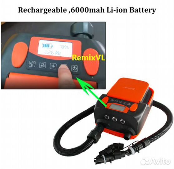 Видео насос 2-х скоростной лодочный и для sup