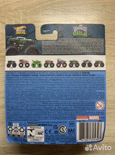 HW Monster Trucks Venomized Hulk(Marvel)