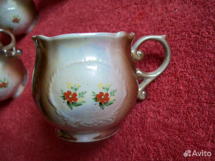 Кружки чайные перламутр -С.С.С.Р.(4 шт.)