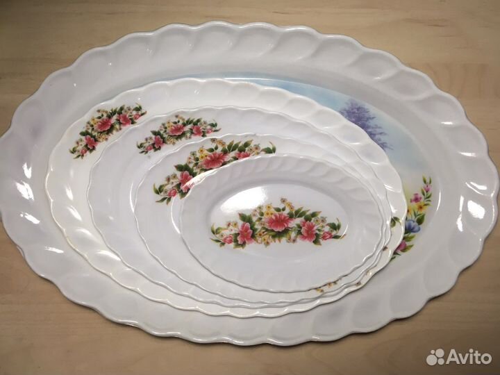 Овальные блюда набор 5 штук