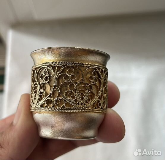 Рюмки позолоченные