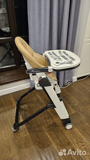 Стул для кормления Peg Perego Siesta, бежевый, б/у
