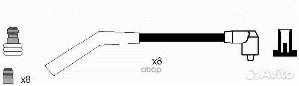 Провода высоковольтные, комплект 7078 NGK