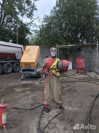 Выездная пескоструйная очистка