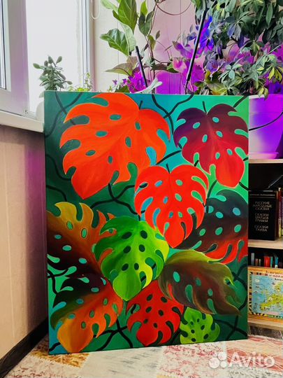 Интерьерная картина цветы