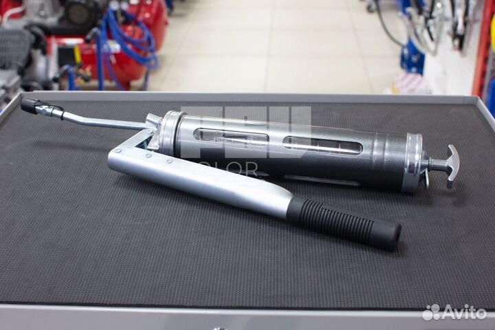 Шприц двухплунжерный для густой смазки, 400 мл