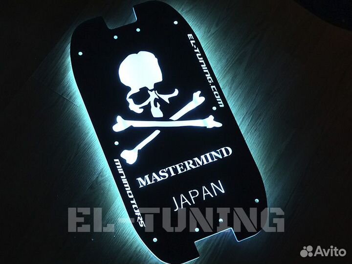 Дека с подсветкой Dualtron череп (любой рисунок)