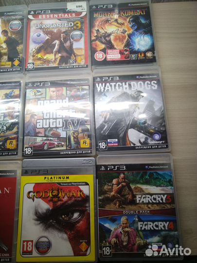 Игровые диски на ps3