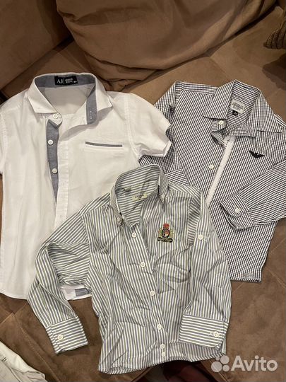 Рубашки для мальчика Ralf Lauren, Galliano, Armani