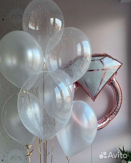 Гелиевые шары на девичник