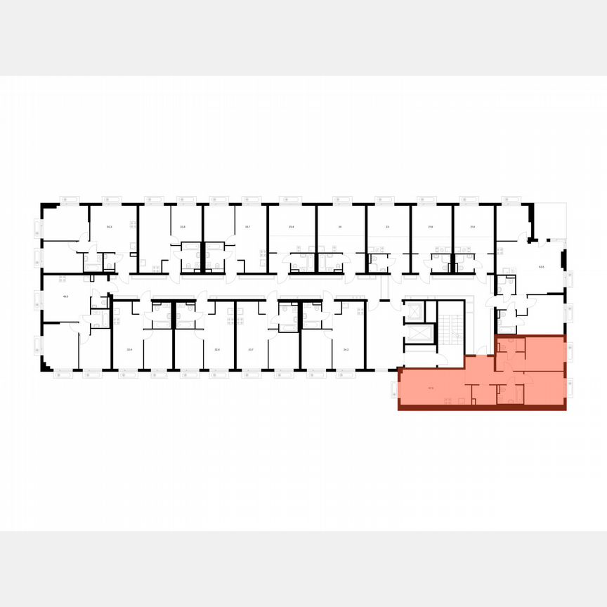 2-к. квартира, 67,3 м², 10/16 эт.