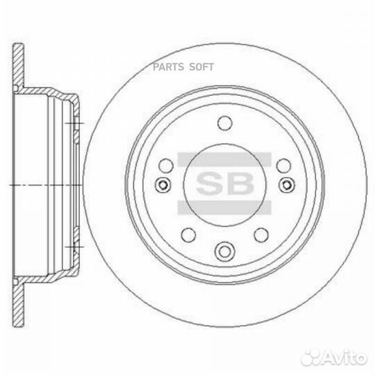 Sangsin brake SD1081 Диск тормозной hyun/KIA elant