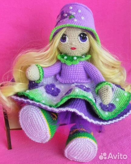 Кукла-фиалка (ручная работа)